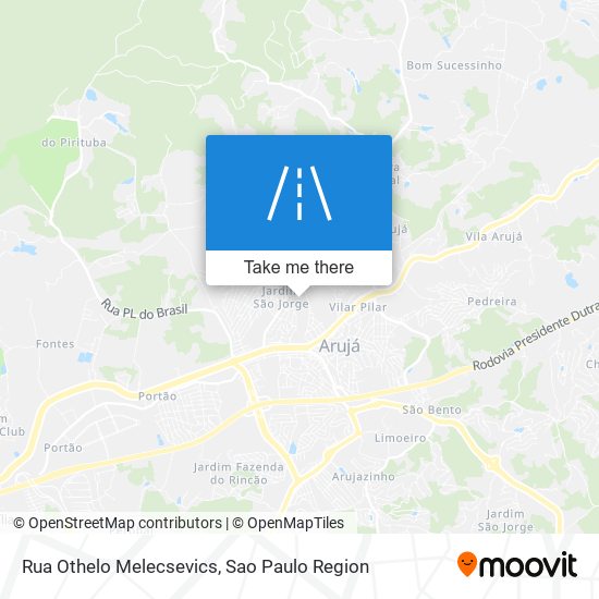 Mapa Rua Othelo Melecsevics