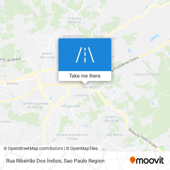 Rua Ribeirão Dos Índios map