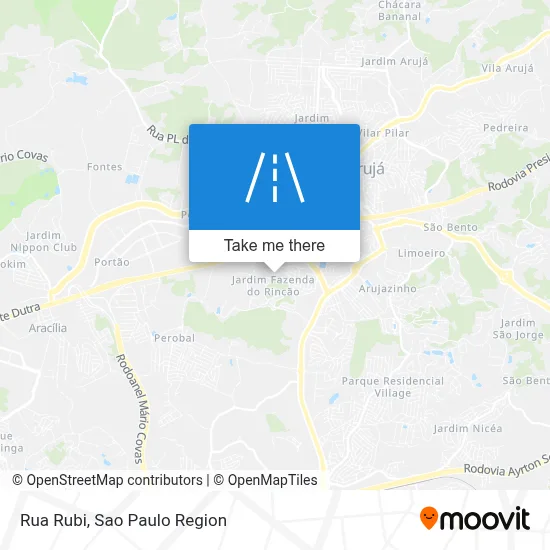 Rua Rubi map