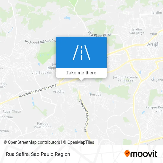 Rua Safira map