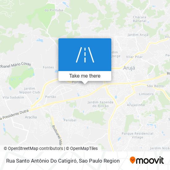 Rua Santo Antônio Do Catigiró map