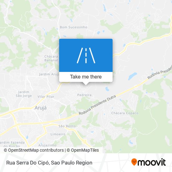 Rua Serra Do Cipó map