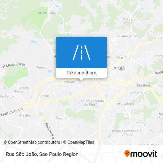 Rua São João map
