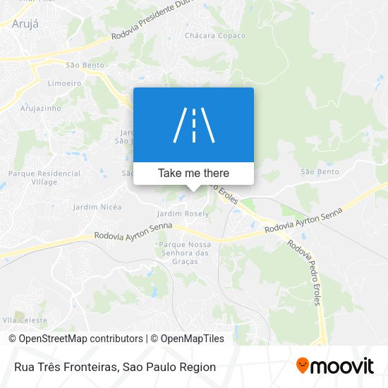 Rua Três Fronteiras map