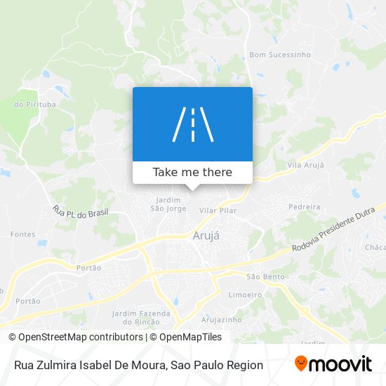 Rua Zulmira Isabel De Moura map