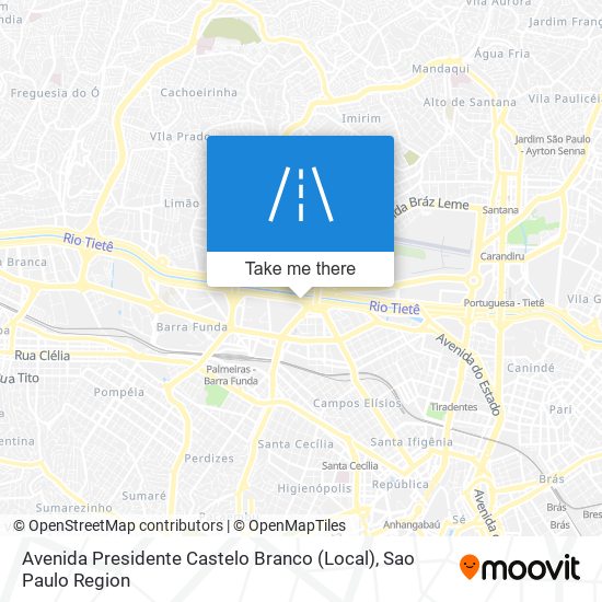 Mapa Avenida Presidente Castelo Branco (Local)