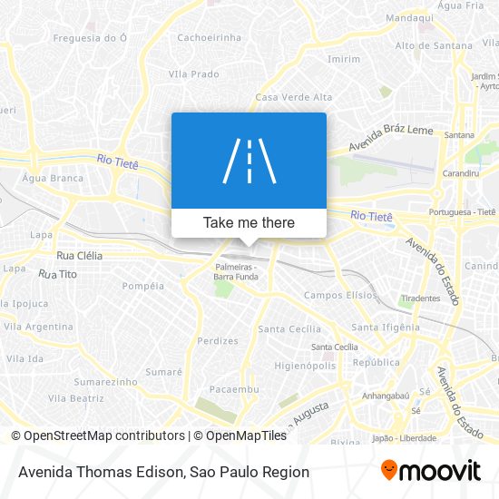 Avenida Thomas Edison map