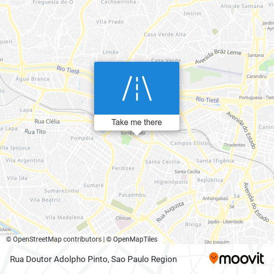 Rua Doutor Adolpho Pinto map