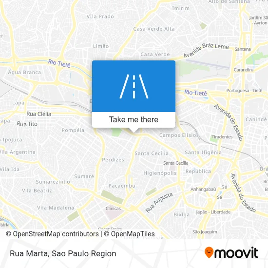 Rua Marta map