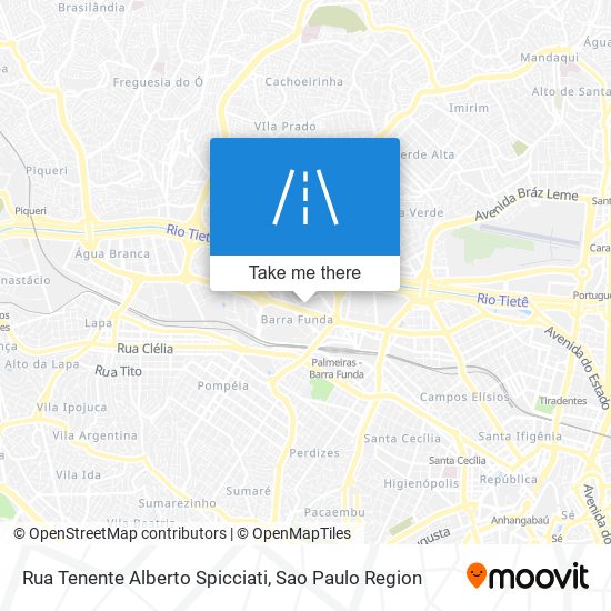 Rua Tenente Alberto Spicciati map