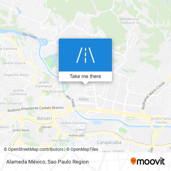 Alameda México map