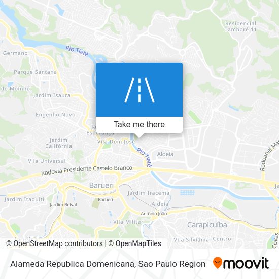 Alameda Republica Domenicana map