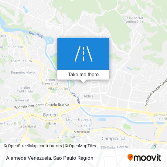 Alameda Venezuela map