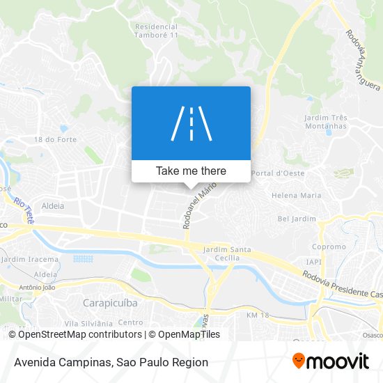 Avenida Campinas map