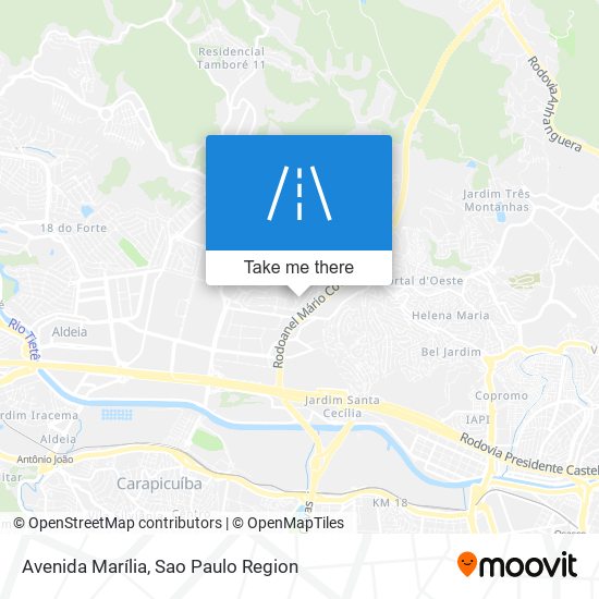 Mapa Avenida Marília