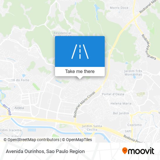 Mapa Avenida Ourinhos