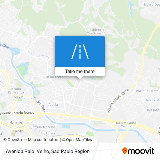 Mapa Avenida Paiol Velho