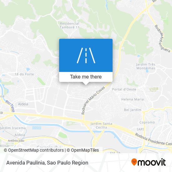 Mapa Avenida Paulínia