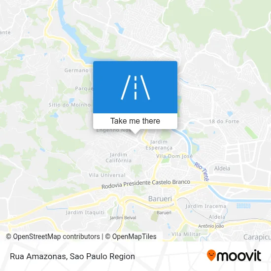 Rua Amazonas map