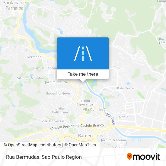 Rua Bermudas map