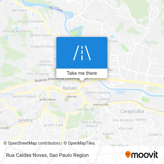 Rua Caldas Novas map