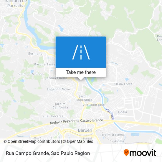 Rua Campo Grande map