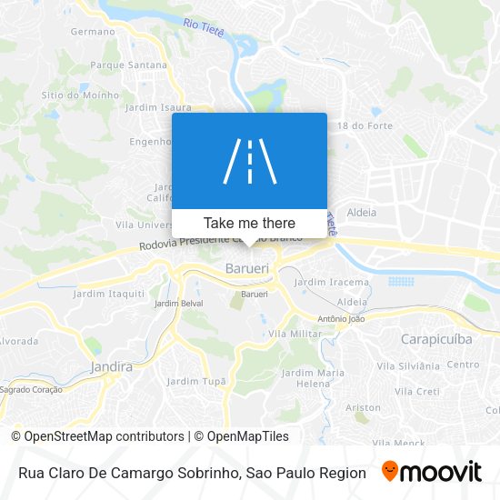 Rua Claro De Camargo Sobrinho map