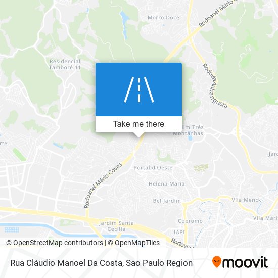 Rua Cláudio Manoel Da Costa map