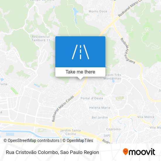 Rua Cristovão Colombo map