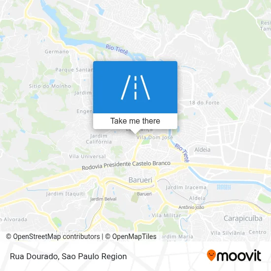 Rua Dourado map
