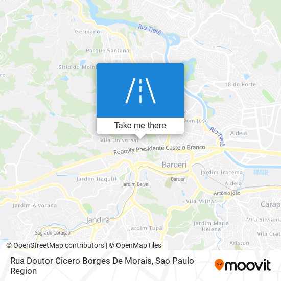 Rua Doutor Cicero Borges De Morais map