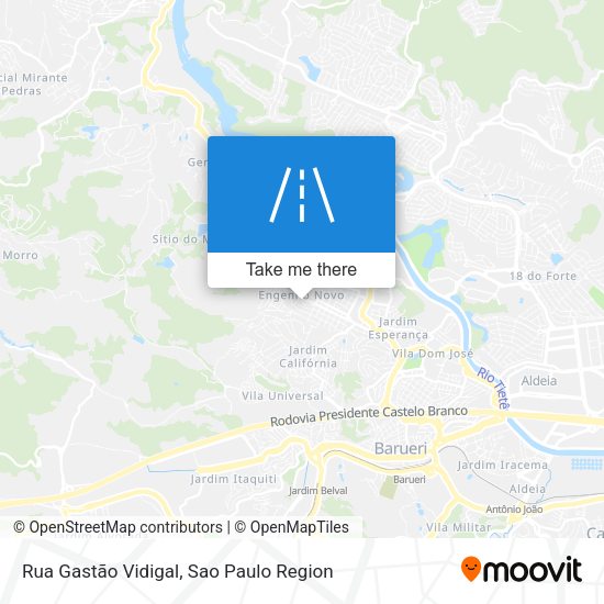 Rua Gastão Vidigal map