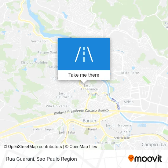 Rua Guarani map