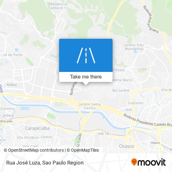 Rua José Luza map