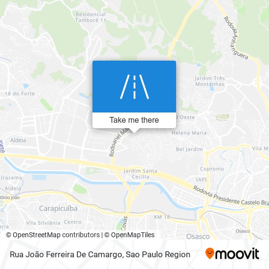 Mapa Rua João Ferreira De Camargo