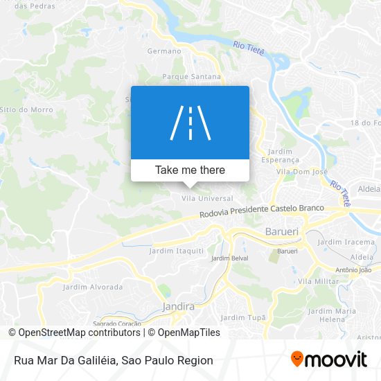 Rua Mar Da Galiléia map