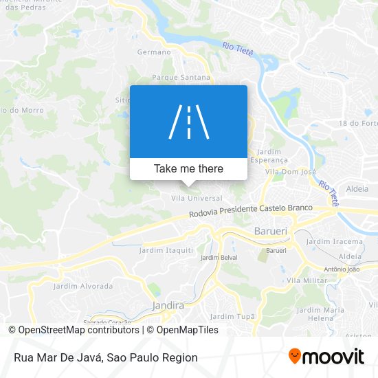 Rua Mar De Javá map