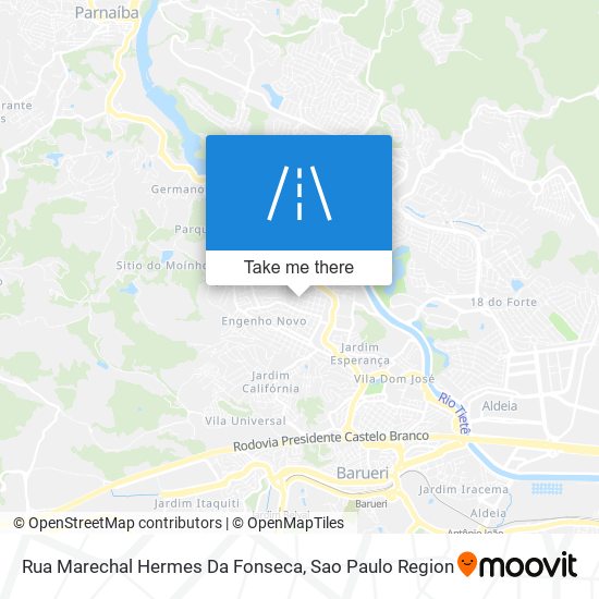 Mapa Rua Marechal Hermes Da Fonseca