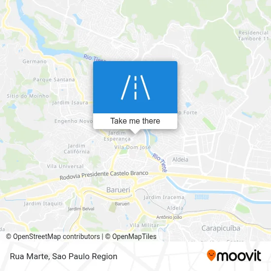 Rua Marte map