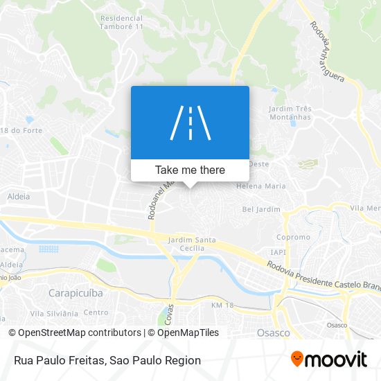 Mapa Rua Paulo Freitas