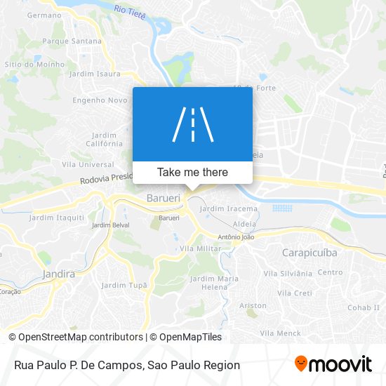 Rua Paulo P. De Campos map