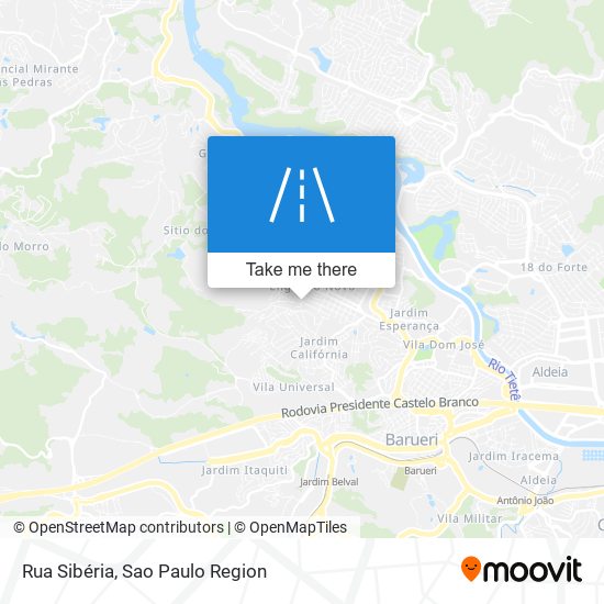 Rua Sibéria map