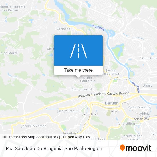 Rua São João Do Araguaia map