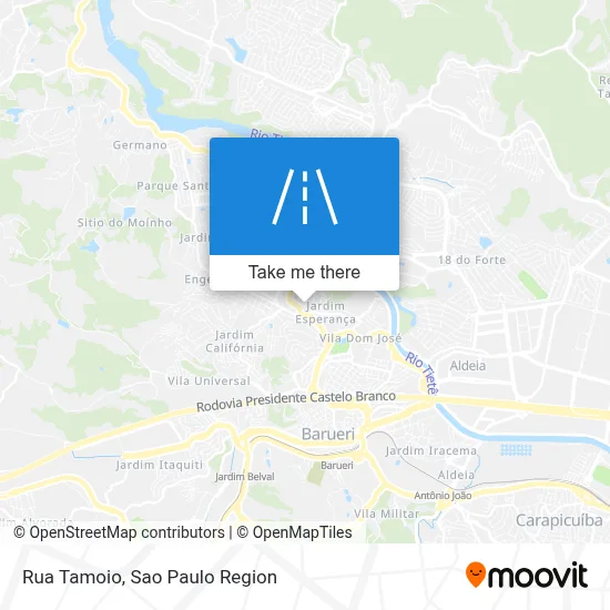 Rua Tamoio map