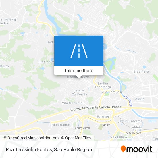 Mapa Rua Teresinha Fontes