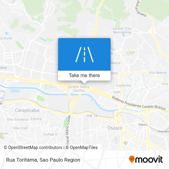 Rua Toritama map
