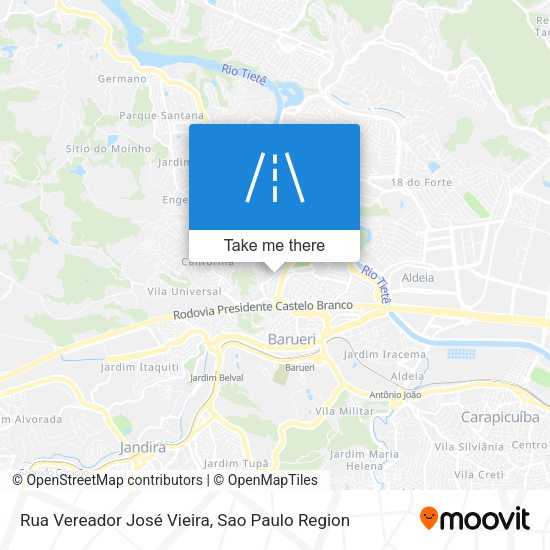 Rua Vereador José Vieira map
