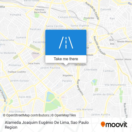 Alameda Joaquim Eugênio De Lima map