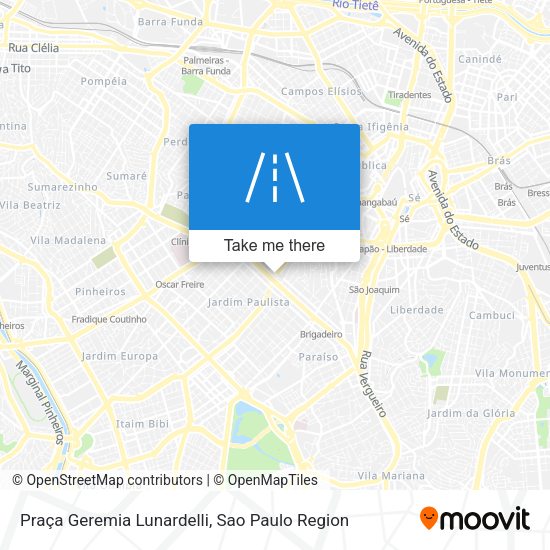 Praça Geremia Lunardelli map