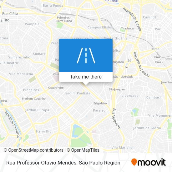 Rua Professor Otávio Mendes map